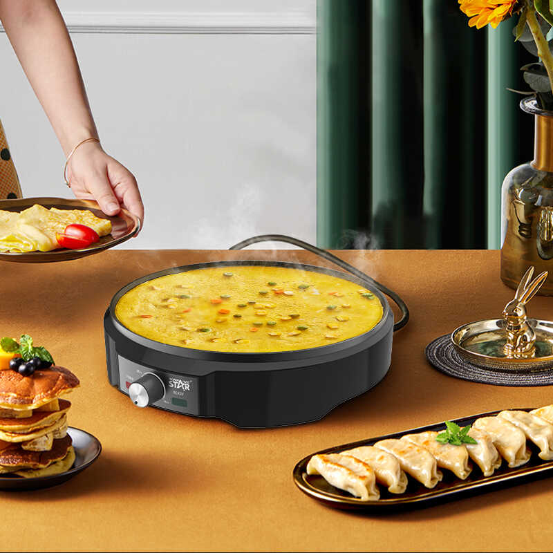 WINNING STAR ST-9324 Elektromos Palacsintasütő, 34 cm, 1200W, Tapadásmentes Felület - Image 5