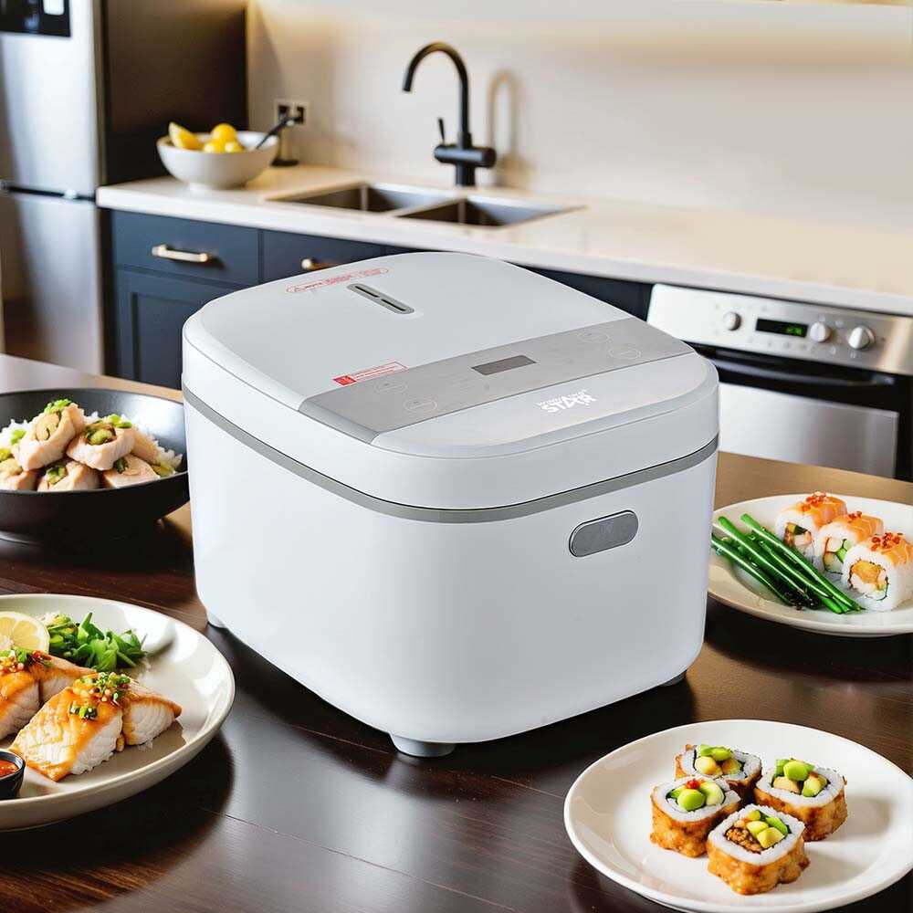 WINNING STAR ST-9375 Digitális Rizsfőző, 5L, LED Érintőpanellel, 8 Programmal - Image 5