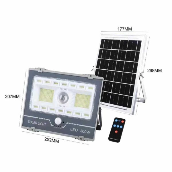 XG-T39 Napelemes utcai lámpa mozgásérzékelővel és távirányítóval 300W - Image 6