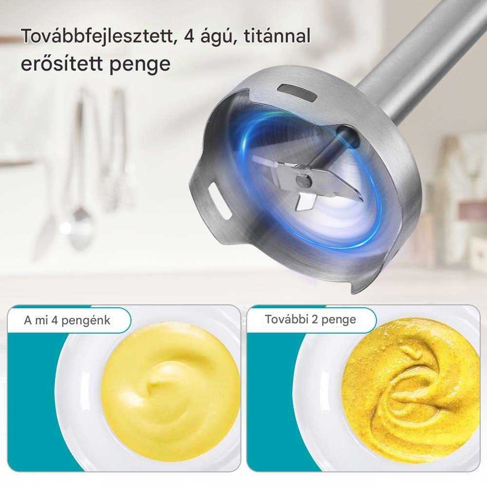 WINNING STAR ST-6550 Prémium Botmixer – 1000W, Rozsdamentes Acél, Turbó Funkció - Image 6