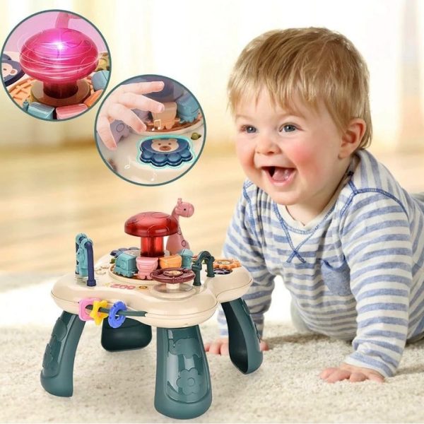 Interaktív mini állatkertes játszóasztal babáknak, hang és fény hatásokkal - Image 7