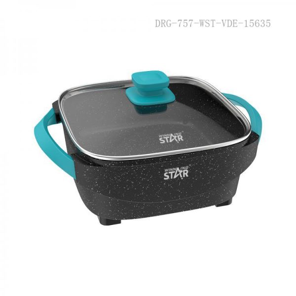WINNING STAR ST-9802 Elektromos Serpenyő, 6.5L, 1600W, Tapadásmentes - Image 6