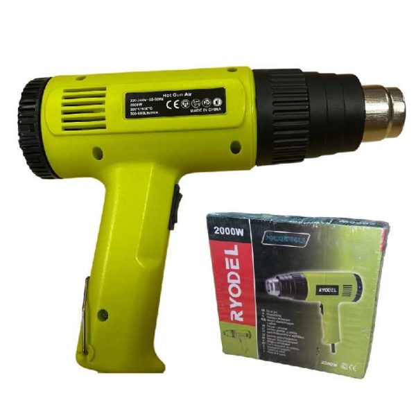 Ryodel Hőpisztoly 2000W – 300/600°C Hőlégfúvó, kétfokozatú teljesítmény - Image 6