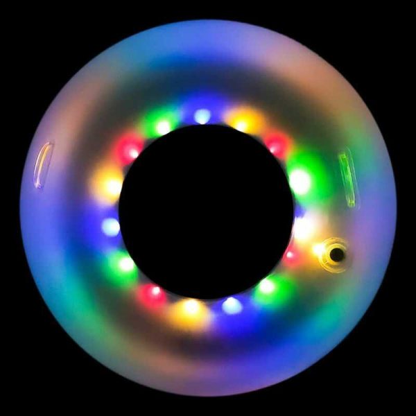 Led úszógumi átlátszó Úszógumi beépített led világítással 90 cm - Image 2