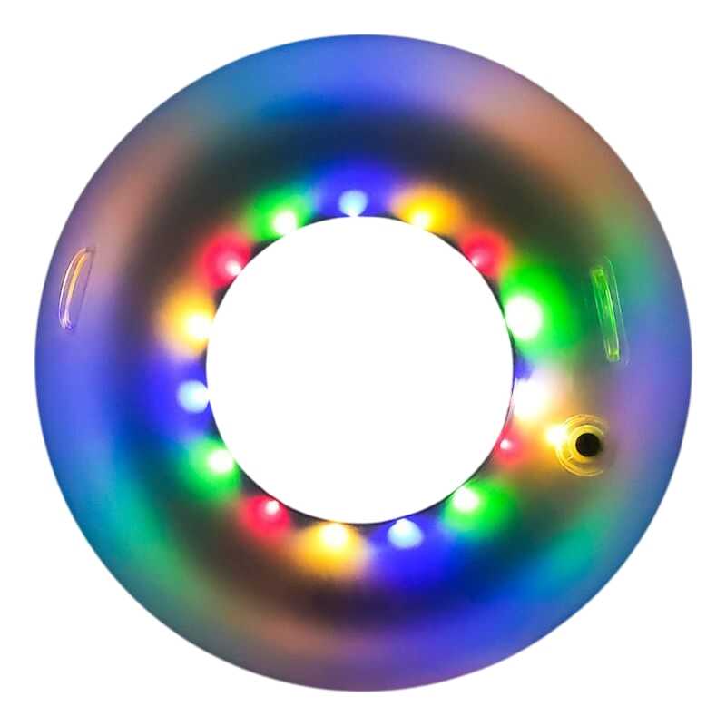 Led úszógumi átlátszó Úszógumi beépített led világítással 100 cm