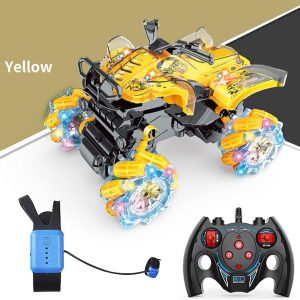 Négykerék-meghajtású Quad gesztusérzékelő kettős távirányító RC 1:16 Kézmozdulattal irányítható Villogó Akumulátoros beépített led fénnyel