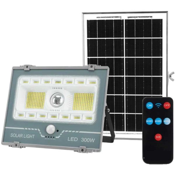 XG-T39 Napelemes utcai lámpa mozgásérzékelővel és távirányítóval 300W