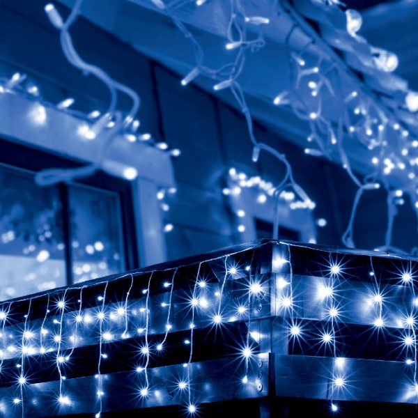 500 LED-es, 25 méteres, jégcsap fényfüzér, karácsonyi jégcsap izzósor IP44 - Image 12