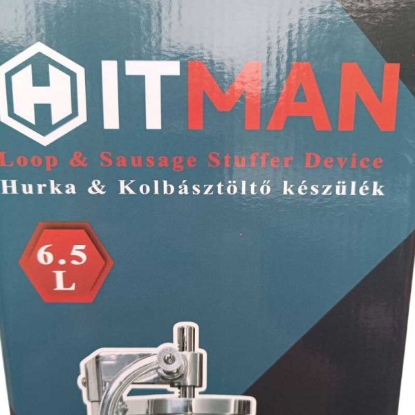 Hitman Nagy Álló Hurkatöltő - 6,5 literes, rozsdamentes acél 6 db töltőfejjel - Image 4