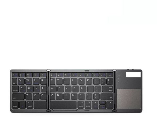  Hordozható, összecsukható Bluetooth billentyűzet touchpaddal