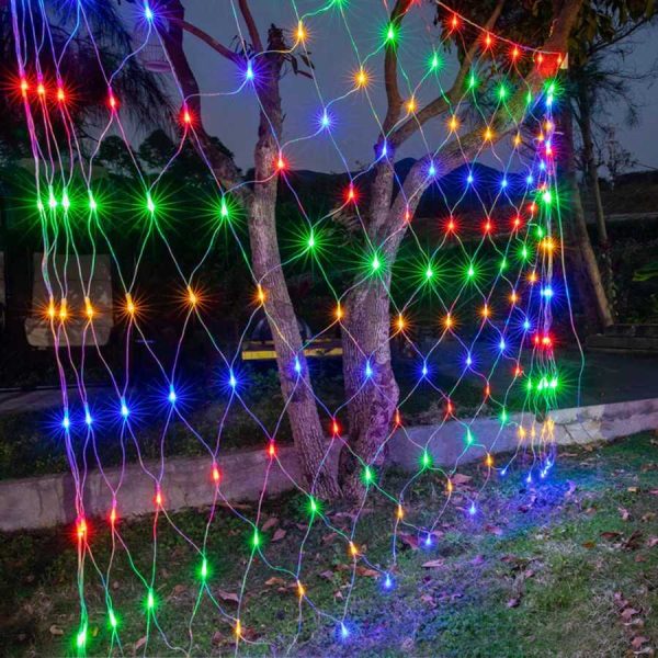 Karácsonyi konnektoros LED fényháló 1.2m x 1.6m, 8 programmal, 9W - Image 8