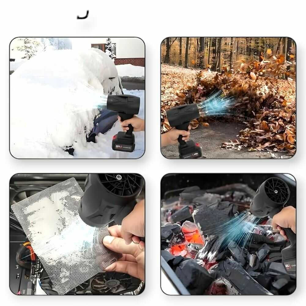 Hitman BLS-6443XR Akkumulátoros Lombfúvó és Fúvógép, 62V – Hatékony kerti takarító - Image 6