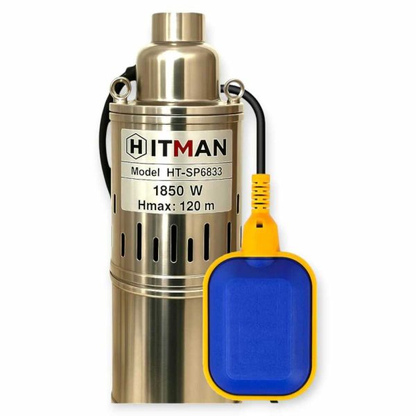 Hitman SP6837A Mélykúti Csőszivattyú, 1850W, 6500 l/óra – Úszókapcsolós automata működéssel - Image 6