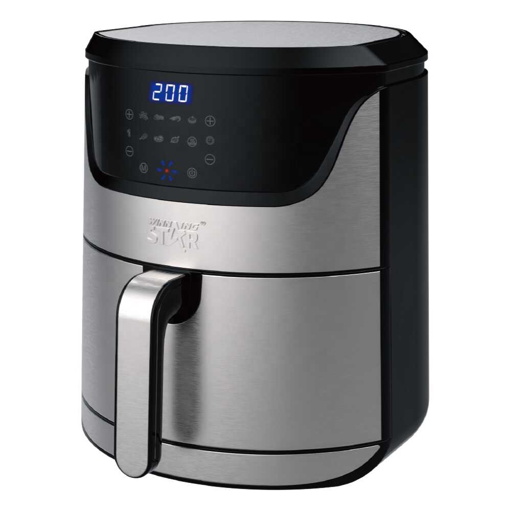 WINNING STAR ST-9685 Nagy Kapacitású Forrólevegős Sütő, 7L, Digitális, Inox - Image 6