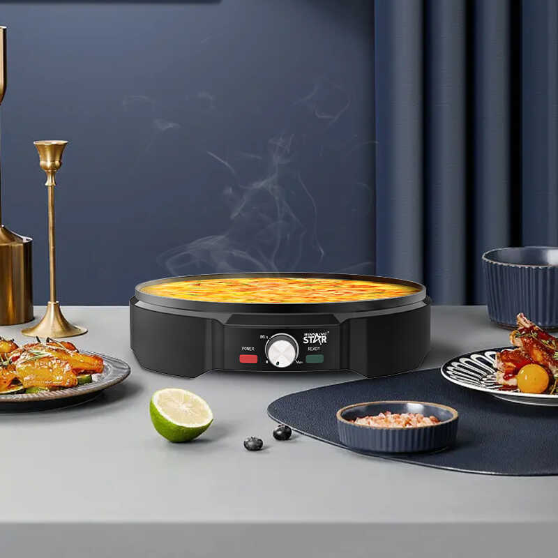 WINNING STAR ST-9324 Elektromos Palacsintasütő, 34 cm, 1200W, Tapadásmentes Felület - Image 6