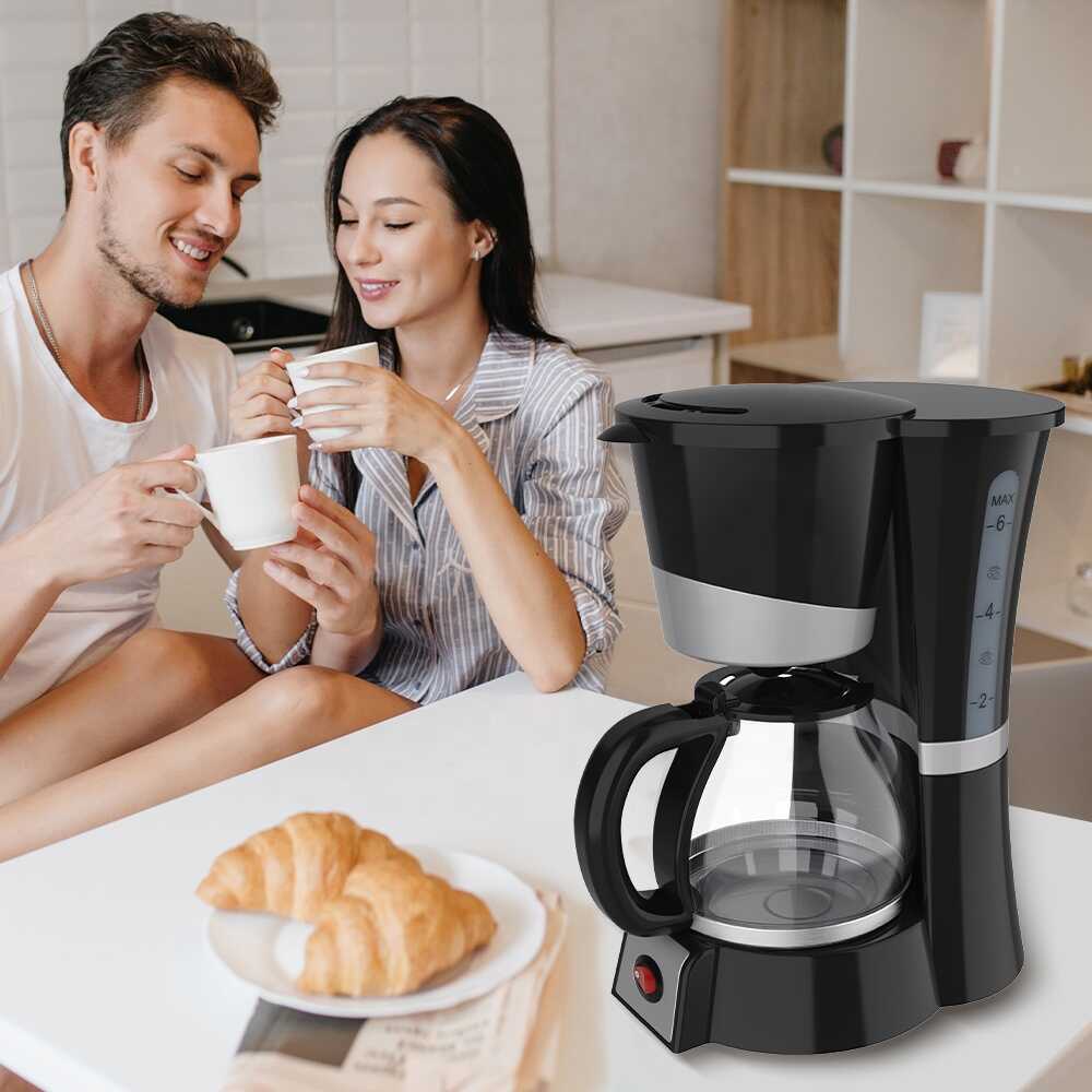 WINNING STAR ST-9711 Csepegtetős Kávé- és Teafőző, 600ml, Fekete - Image 6