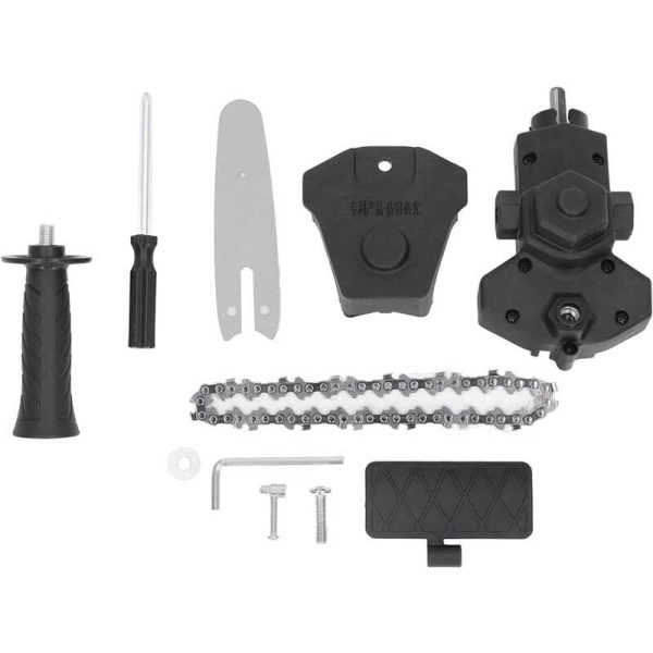 Univerzális fúróba fogható 6" láncfűrész adapter, fogantyúval, fekete - Image 4