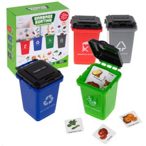 Szelektív hulladék gyűjtő játék gyerekeknek , tanuljunk játszva