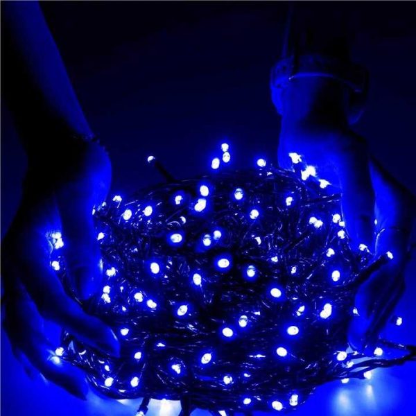 Karácsonyfa égősor 8 programmal, 100 LED-es 8.5m, Választható színben - Image 23