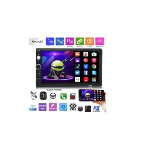 Android érintőképernyős autórádió/mp5 lejátszó/fejegység 7010B, Bluetooth, Aux, FM rádió, Pendrive vagy TF kártya - Image 5