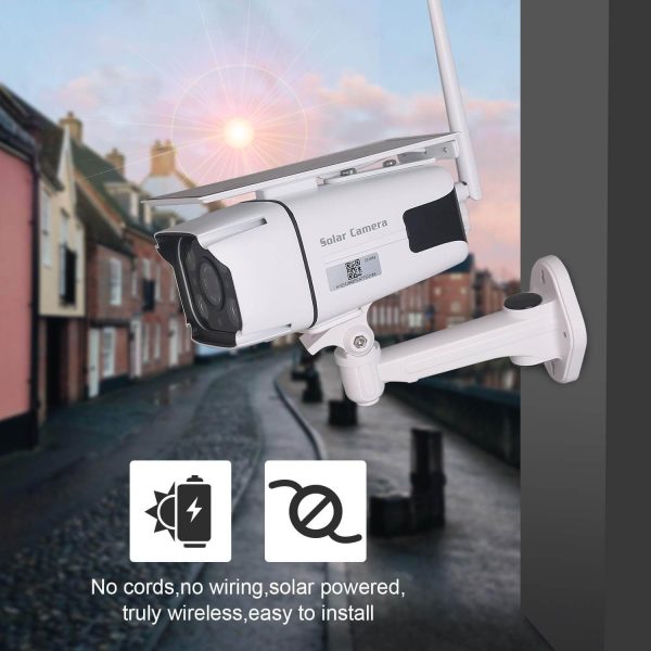 Watchmen CCTV Napelemes vezeték nélküli biztonsági kamera - 2,4 GHz WiFi IP67 vízálló, mozgásérzékelő: intelligens PIR - Image 3