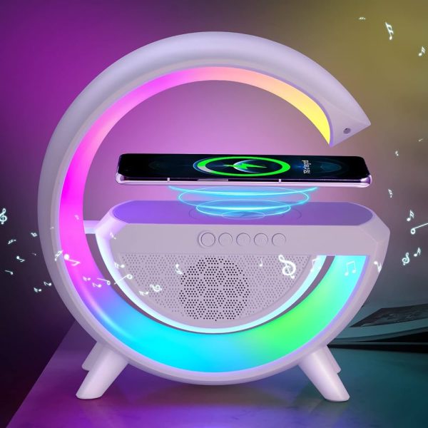 BT2301 Vezeték nélküli töltő 10 w-os töltés, 4 Ω 5W-os kürt hangszóró, LED világítással