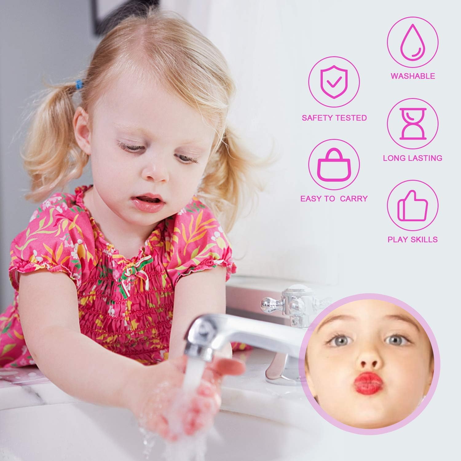 Unikornisos smink készlet kislányoknak , 3 éves kortól - Image 3