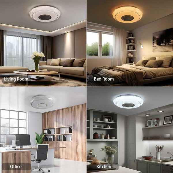 Mennyezeti LED Lámpa RGB színkeveréssel, aplikációval vagy távirányítóval vezérelhető - Image 6