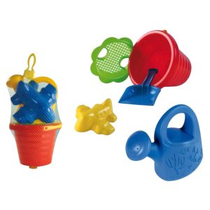 Hullámos Homokozó szett, locsolókannával Homok Hercegség, 21 cm x 23 cm x 43 cm