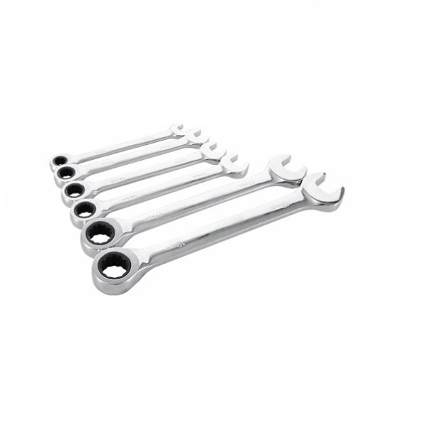 Racsnis csavarkulcs készlet 7 db (8-19 mm) Disen - Image 2
