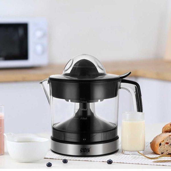 WINNING STAR ST-5594 Elektromos Citrusprés – 0.75L, 30W, Automatikus Forgás, Fekete/Inox - Image 7