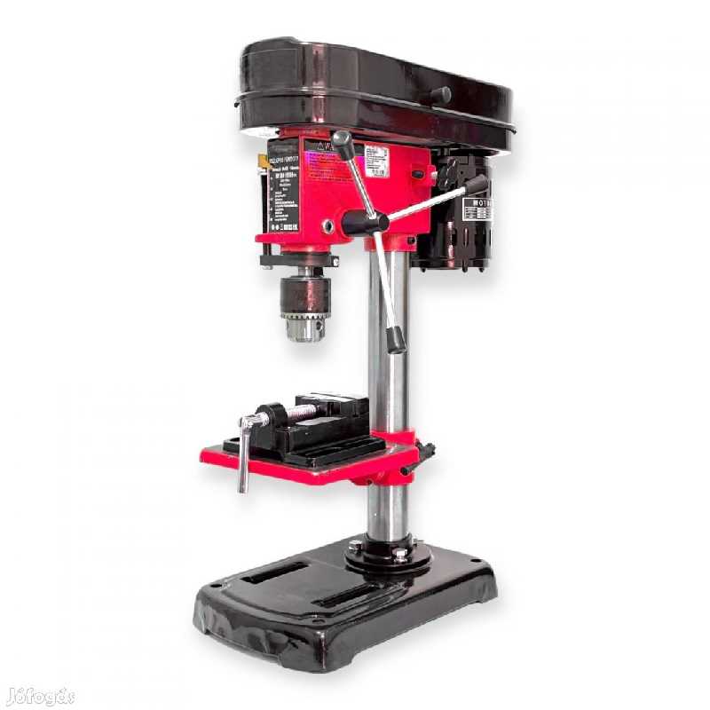 Kraftech KT-BD1950X Állványos Oszlopos Fúrógép 1950W, 16mm Tokmány, Fémtalpas, Gépi Satuval - Image 8