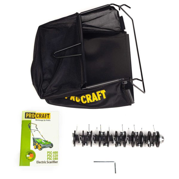 ProCraft PSC320 Elektromos Gyepszellőztető, Gyűjtőtartályos Gyeplazító 1500W - Image 9