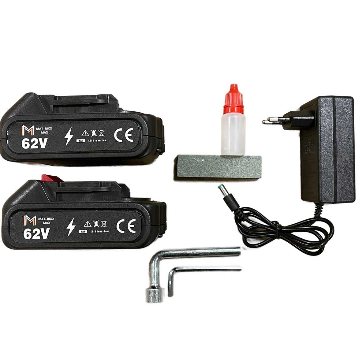 Mat-rixx Metszőolló Teleszkópos hosszabítóval 2db 62V akkuval, magassági ágvágó - Image 8