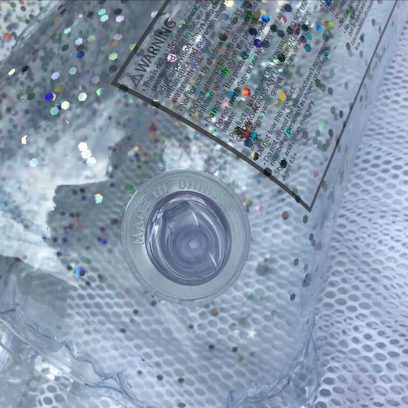 Hálós víziszék csillámos vízi pihenőszék vízifüggő ágy 120 x 60 cm - Image 5