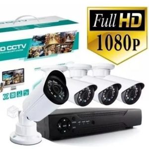 Megfigyelő rendszer 4 kamerás/ fehér