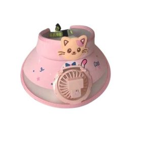 Cicás napellenzősapka gyerekeknek beépített ventilátorral , 3 féle sebeséggel , usb töltés