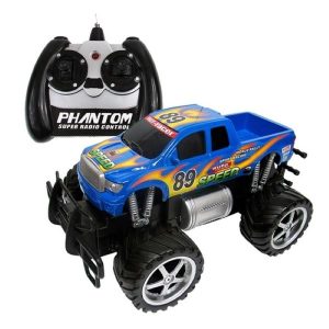 Óriás méretű elemmel működő , távirányítós platós kaszkadőr autó ,26×17,5×14 cm