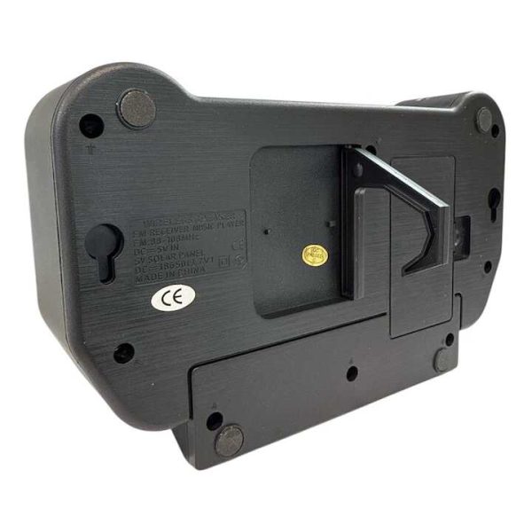 Napelemes hordozható ventilátor + elektromos töltés FP-355-S , beépített FM rádióval , Led világítással - Image 8