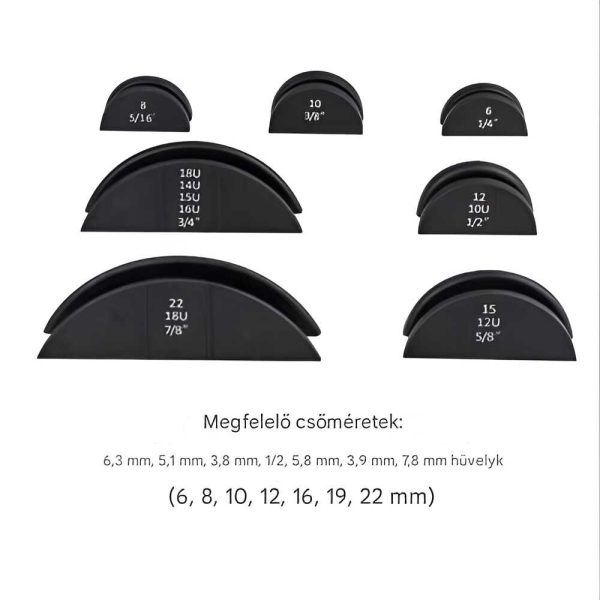 Haina HA-7010 Kézi Racsnis Csőhajlító Készlet – Rézcsőhöz, Precíziós Formázás, 6-22 mm - Image 8