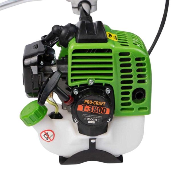 Procraft T-3800 Benzinmotoros Fűkasza Damilfejjel és kényelmes Hevederrel - Image 8