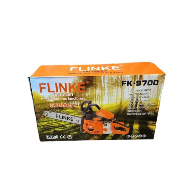 Flinke FK-9700-2 Benzinmotoros láncfűrész 450mm-es láncvezető("18), 5,8 lóerő, 65 ccm - Image 6