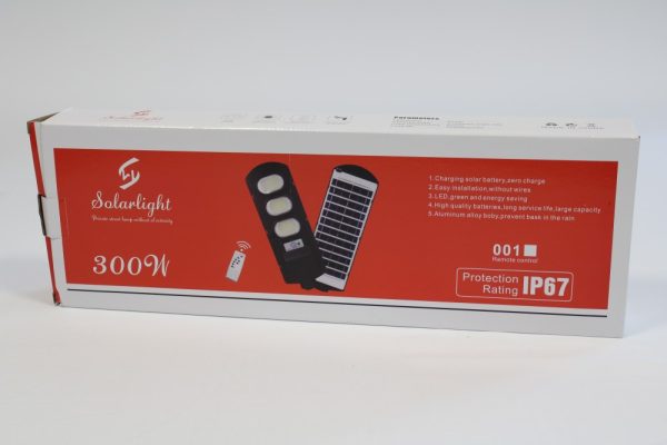 Napelemes távirányítós lámpa 300 W kültéri IP67 - Image 2