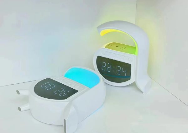 LED vezeték nélküli töltő hangszóró A-16 fehér - Image 2