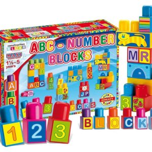 Építőkocka Betű és Szám Kavalkád 63 x 31 x 38/64 mm