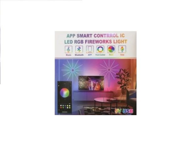 APP intelligens vezérlő IC LED RGB tűzijáték fénycsík 5V USB távirányítóval - Image 2