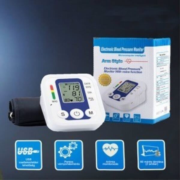 Automata felkaros vérnyomásmérő WHO skálával - Image 3