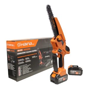 Haina HM-6797 8" Elektromos láncfűrész olajzással 2db 62V 4000 mAh akkuval 8 részes