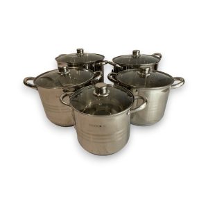 Berghome Line BL-1480 indukciós 10 részes rozsdamentes acél lábas készlet (28cm, 26cm, 24cm, 22cm, 20cm),