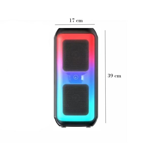 BT-2422 Hordozható Bluetooth hangfal 39 x 17 x 16 cm - Image 2